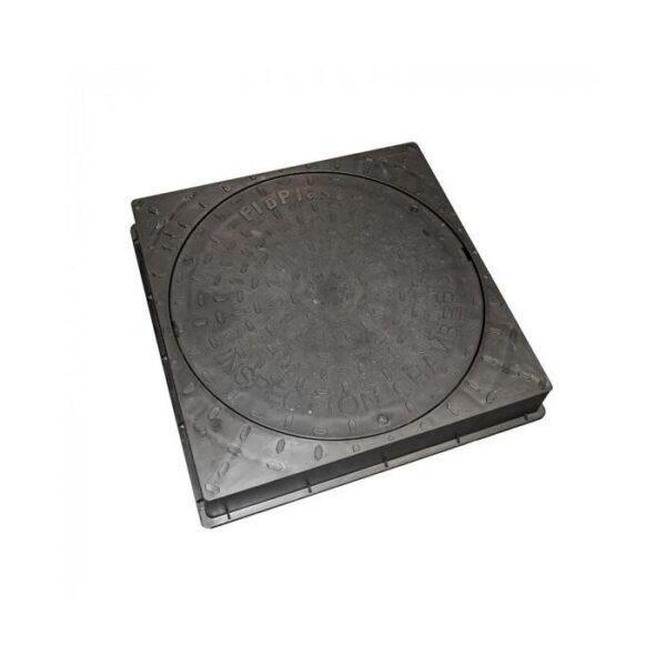 FLOPLAST 450MM PLASTIC COVER & SQUARE FRAME (A15) D940