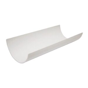 GUTTER HALF ROUND 112MM - 4M WHITE AG4W