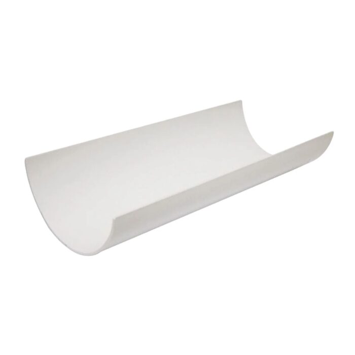 GUTTER HALF ROUND 112MM - 4M WHITE AG4W