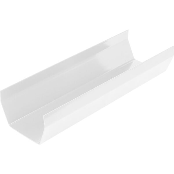 GUTTER SQUARE 112MM - 4M WHITE AGS4W