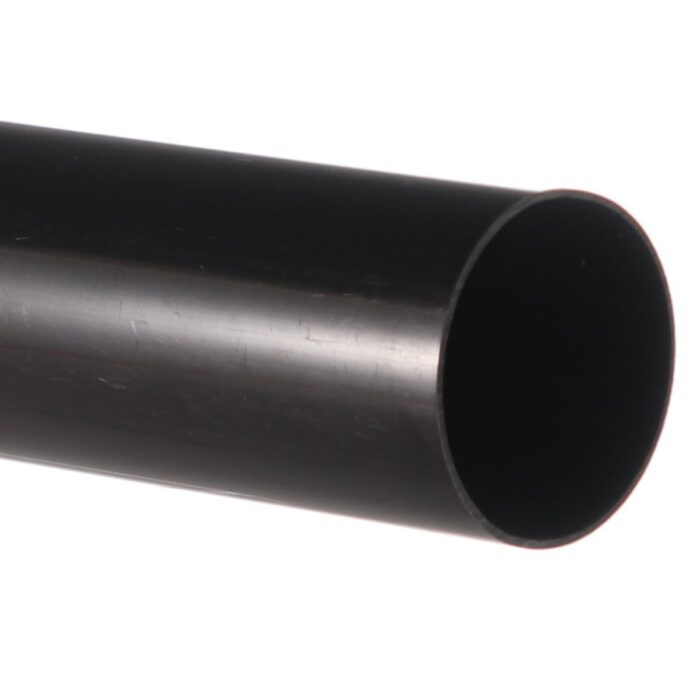 ROUND DOWNPIPE 68MM - BLACK 4M AP4BL