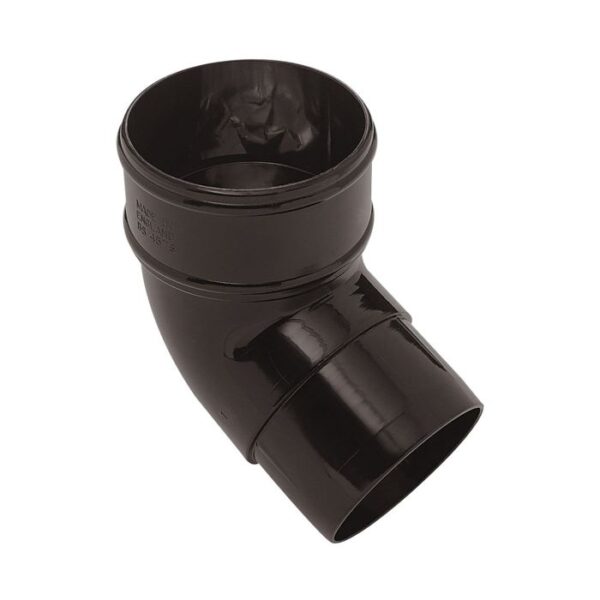 ROUND DOWNPIPE OFFSET BEND 68MM - 112.5Â° BLACK AB2BL