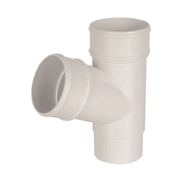 ROUND DOWNPIPE Y BRANCH 68MM - 112.5° WHITE AY1W