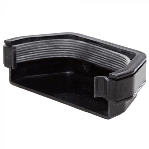 SQUARE EXTERNAL STOPEND 112MM - BLACK AES1BL