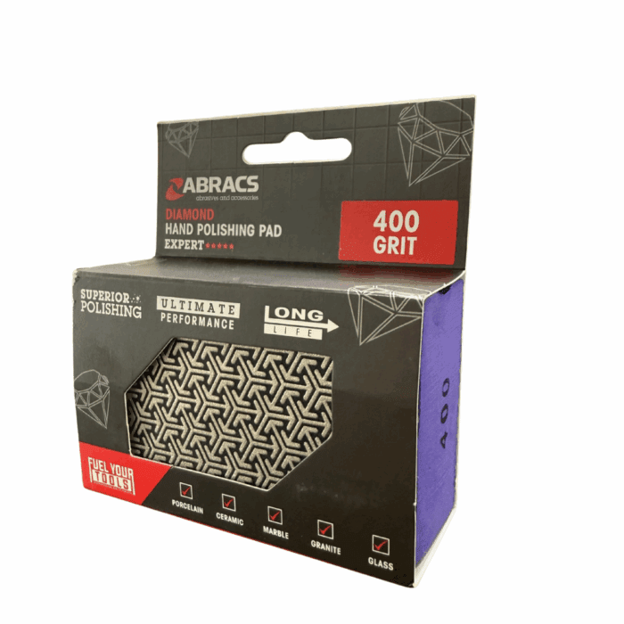ABRACS DIAMOND HAND POLISHING PAD - 400g (DHP400)