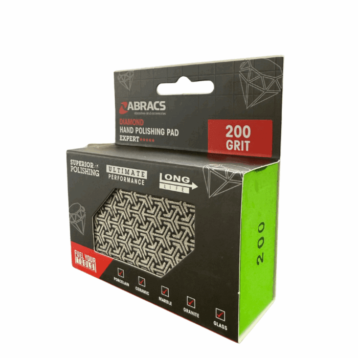 ABRACS DIAMOND HAND POLISHING PAD - 200g (DHP200)