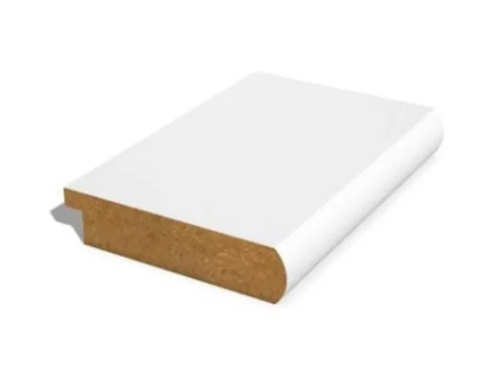 18mm x 57mm x 4.4mtr MR MDF PRIMED PENCIL RND ARCHITRAVE  - FSC Mix 70%