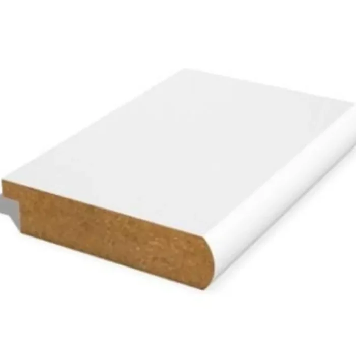18mm x 57mm x 4.2mtr MR MDF PRIMED PENCIL RND ARCHITRAVE  - FSC Mix 70%