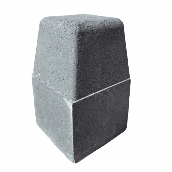 CASTACRETE LARGE BULLNOSE EXTERNAL CORNER  KERB CARBON BLACK