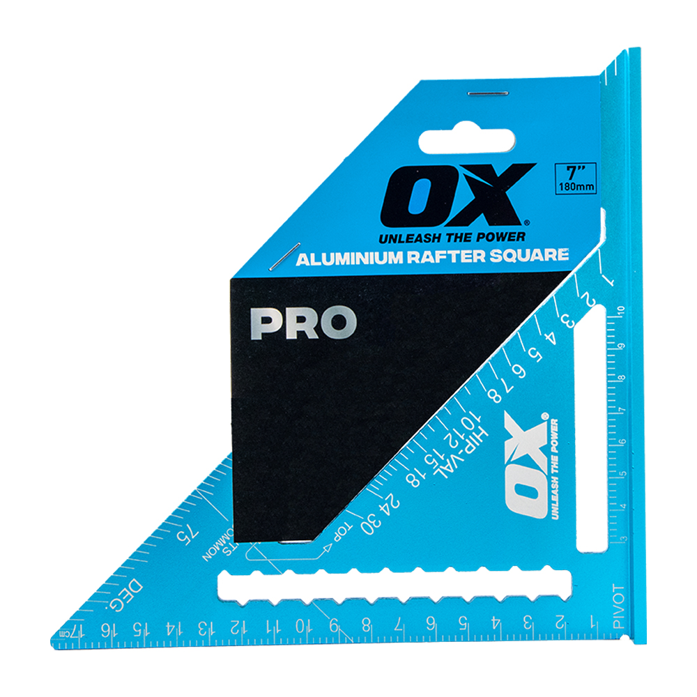 OX PRO ALUMINIUM RAFTER SQUARE 180mm (P506518) - Chartway Building Supplies