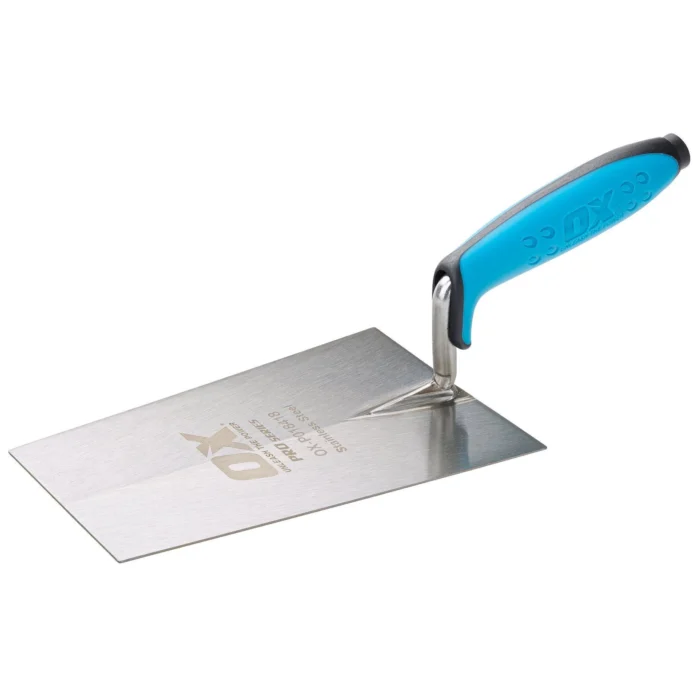 OX PRO BUCKET TROWEL STAINLESS STEEL -180mm (P018418)