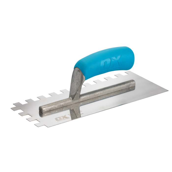 OX TRADE NOTCHED STAINLESS STEEL TROWEL -6mm (T535706)