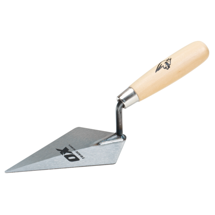 OX TRADE POINTING TROWEL WOODEN HANDLE - 152mm (T017915)