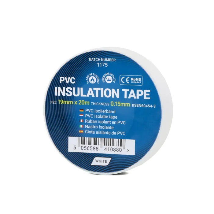 ELECTRICAL INSULATION TAPE 20M x 19MM - WHITE