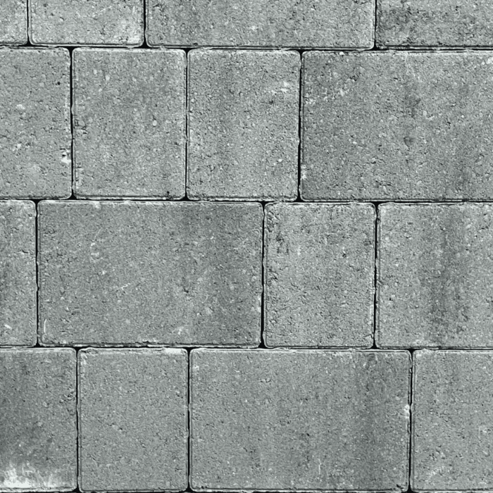 CASTACRETE SILVER GREY PENCIL EDGE BLOCK PAVING 50mm - 3 SIZE MIXED PACK -11.52m2