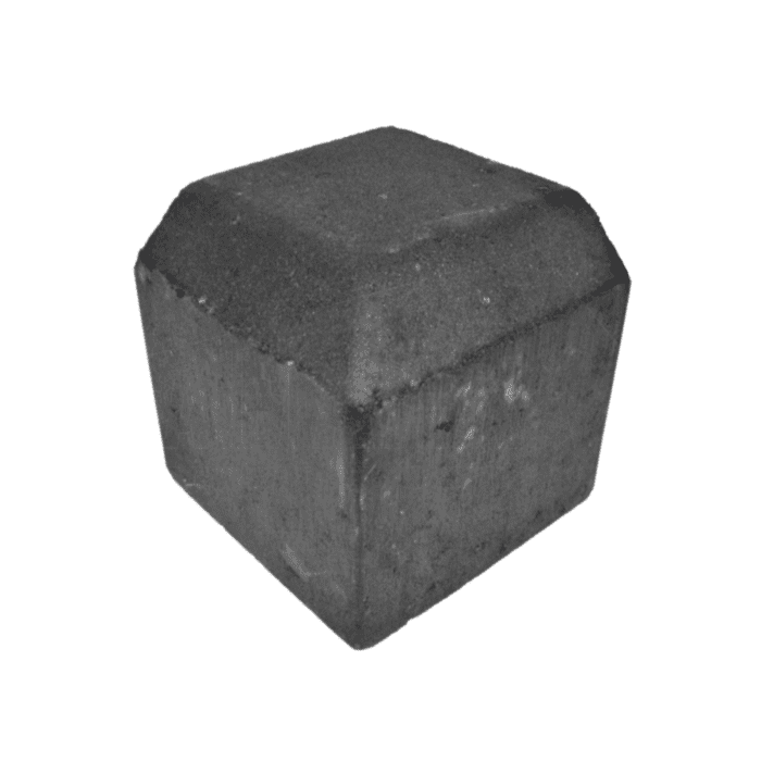 CASTACRETE SMALL CHAMFERED EXTERNAL CORNER KERB CARBON BLACK