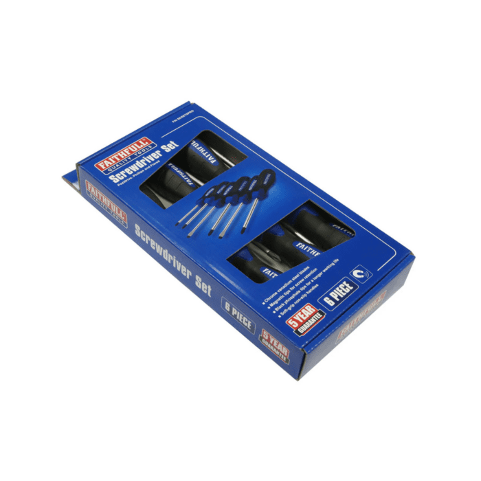FAITHFULL SREWDIVER SET 6PC SOFT GRIP BOXED -FAISDSET6PRO