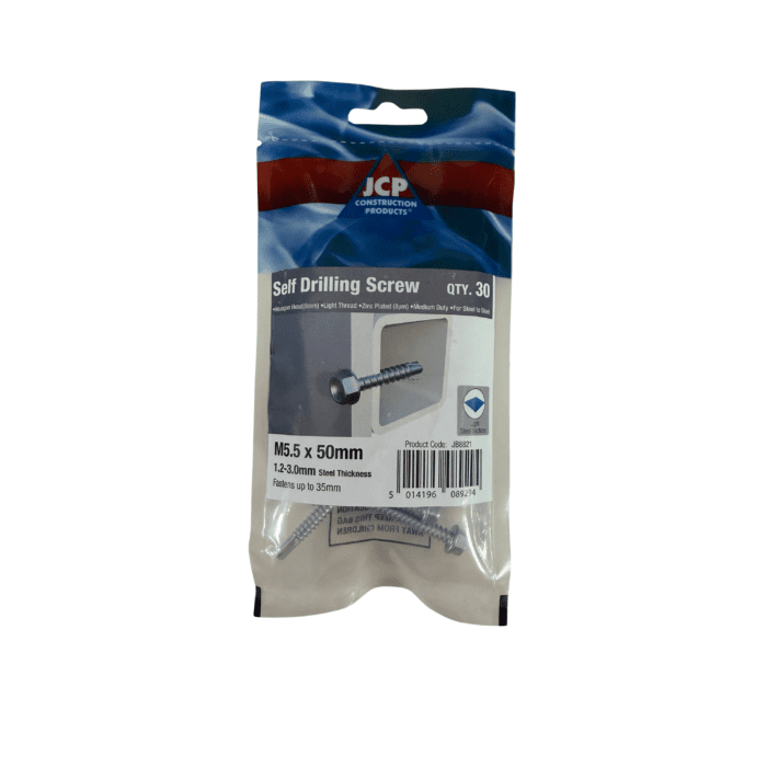 5.5 x 50mm METALFIX SELF DRILLING SCREWS BAG 30no JB8821