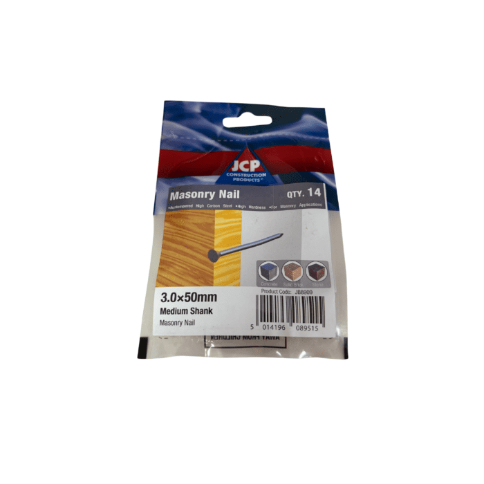 50mm MASONRY NAILS - BAG 14no - JB8909
