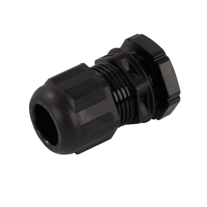 BLACK COMPRESSION GLAND WITH LOCK NUT GLP20 - 10100612