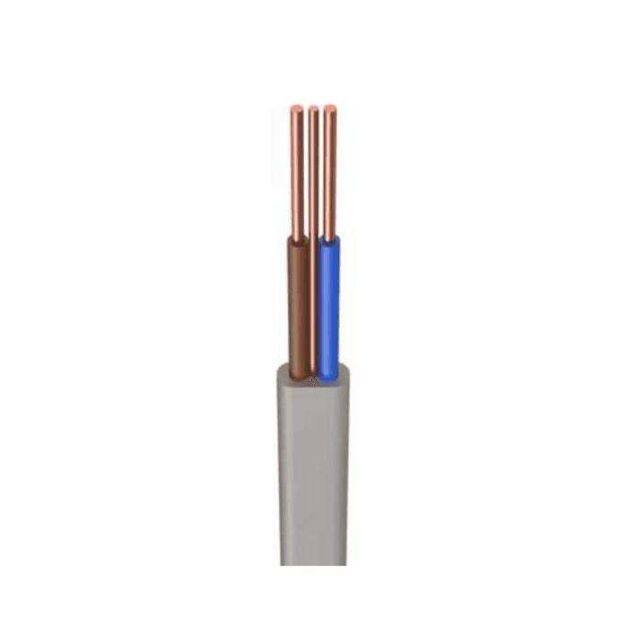 GREY 2.5mm TWIN & EARTH CABLE - SOLD PER METRE **NON RETURNABLE** - H6242Y2.5G